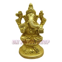 Ganesha Statue in Brass